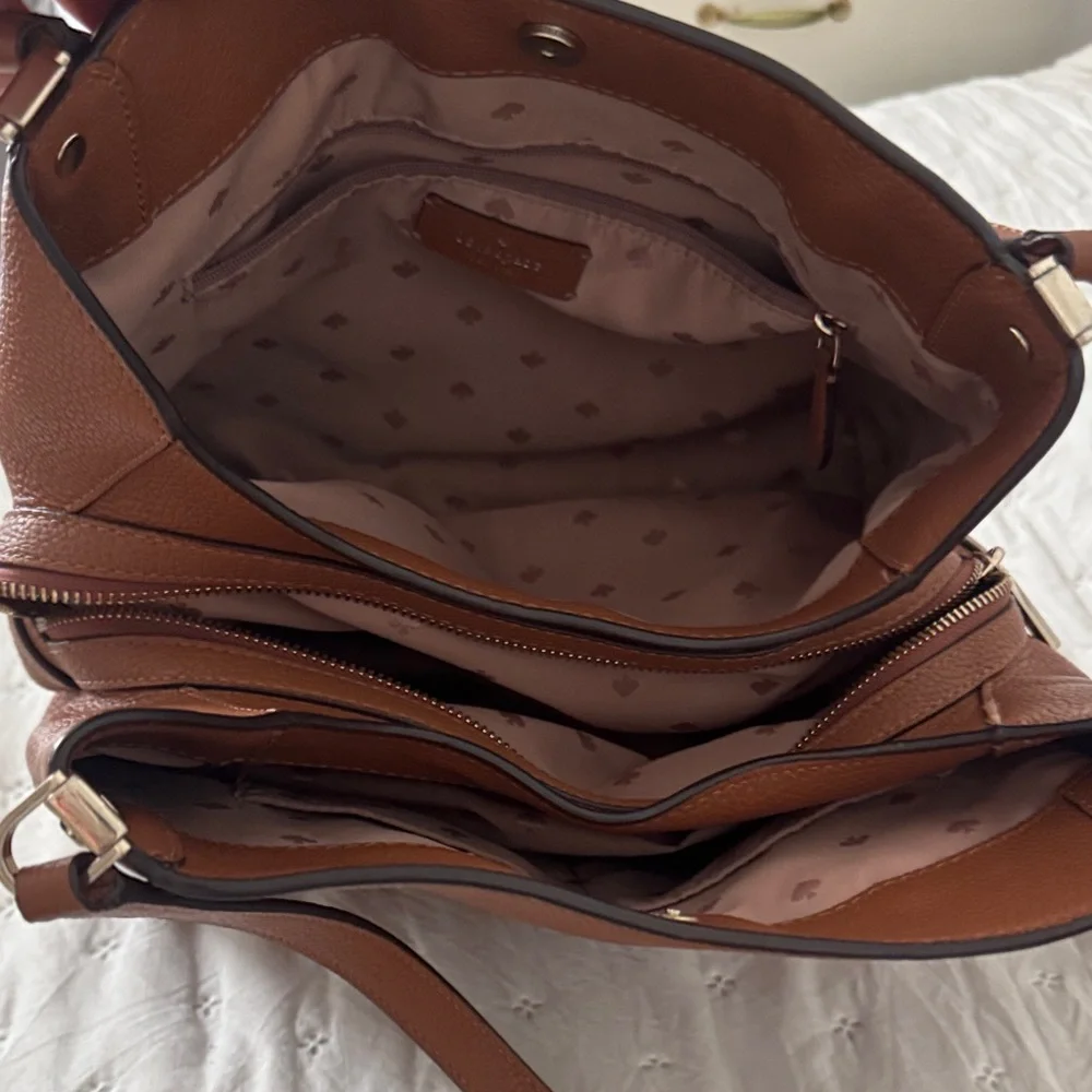 Kate Spade Tan Leather Shoulder Bag - Picture 2 of 6